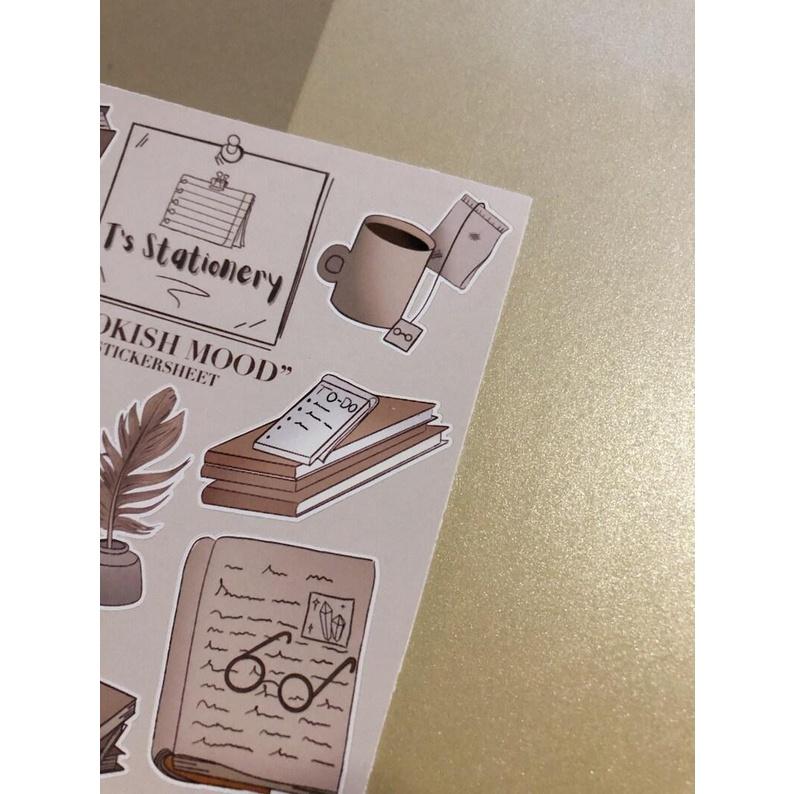 Sticker sheet bookish mood - chuyên dán, trang trí sổ nhật kí, sổ tay | Bullet journal sticker - stc003