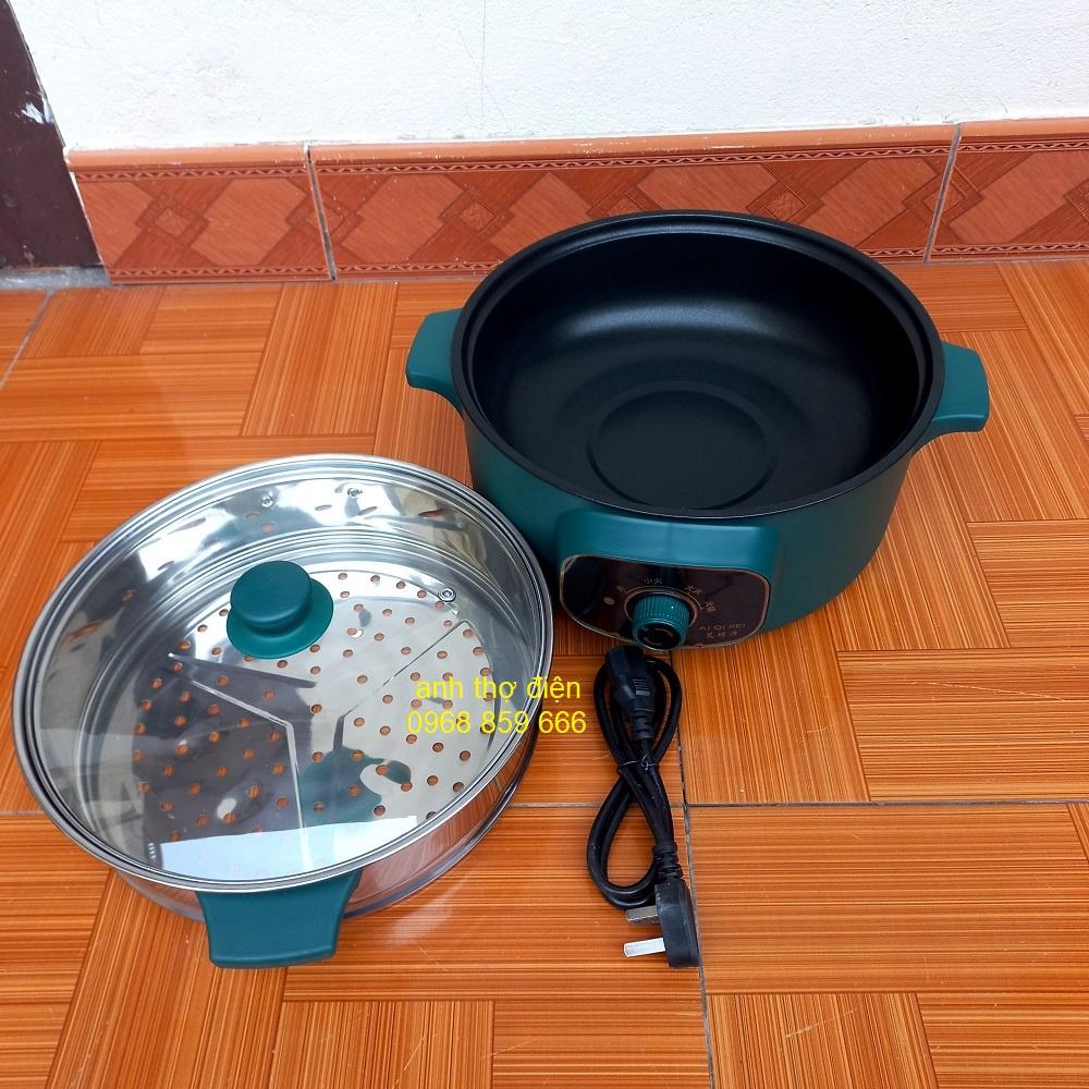Nồi Lẩu Mini Cắm Điện Đa Năng Lớp Chống Dính Teflon Cao Cấp