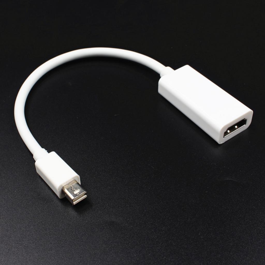 Adapter Port Mini DP Screen To HDMI For Apple Air Pro White