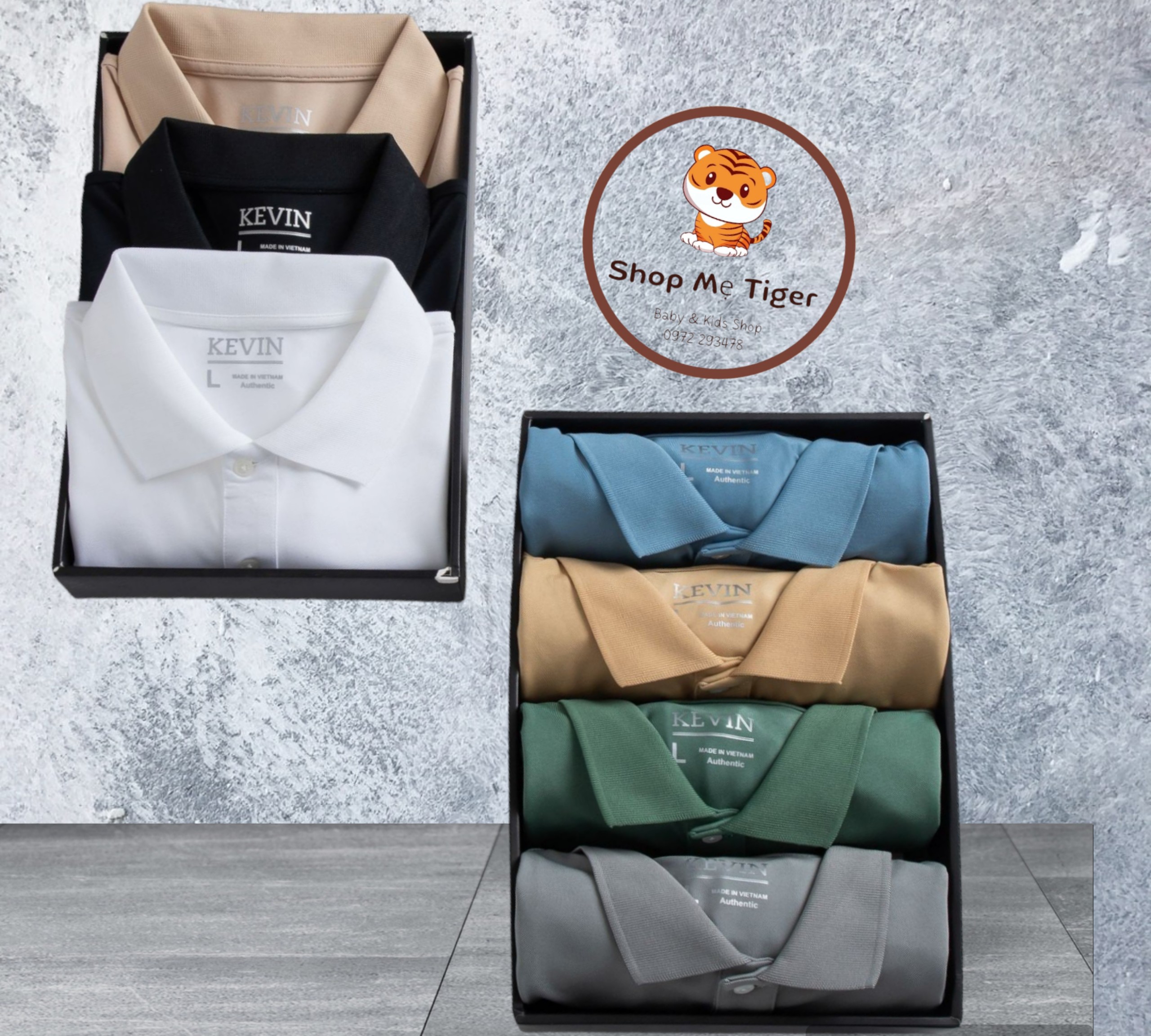 Áo thun Polo nam cổ bẻ Kevin vải cá sấu Poly kháng khuẩn, chống nhăn, thoáng mát