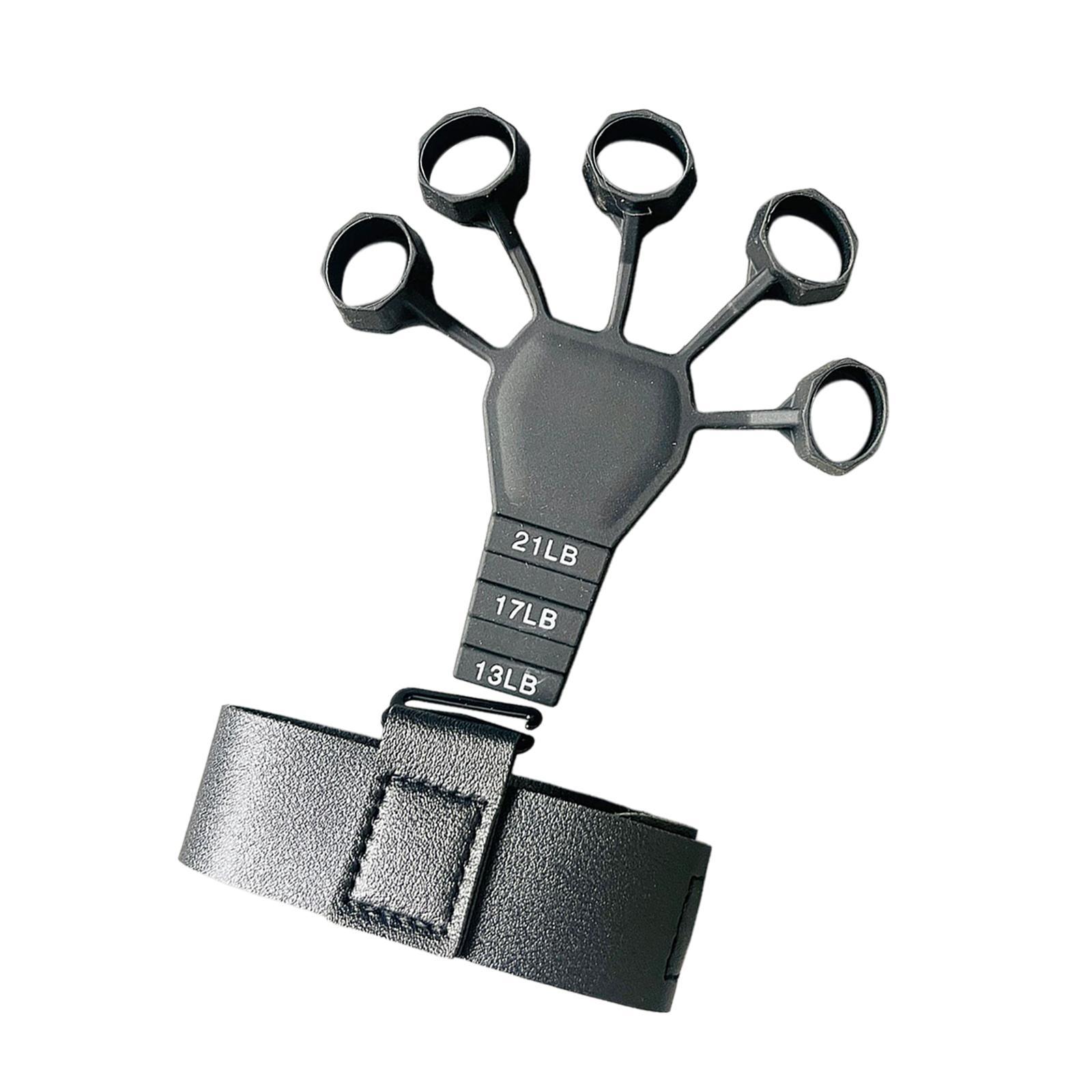 Finger Strengthener Finger Trainer Stretcher Bands, Guitar Finger Stretcher,Hand Exerciser Grip Strengthener Forearm Trainer for Climbing Guitar