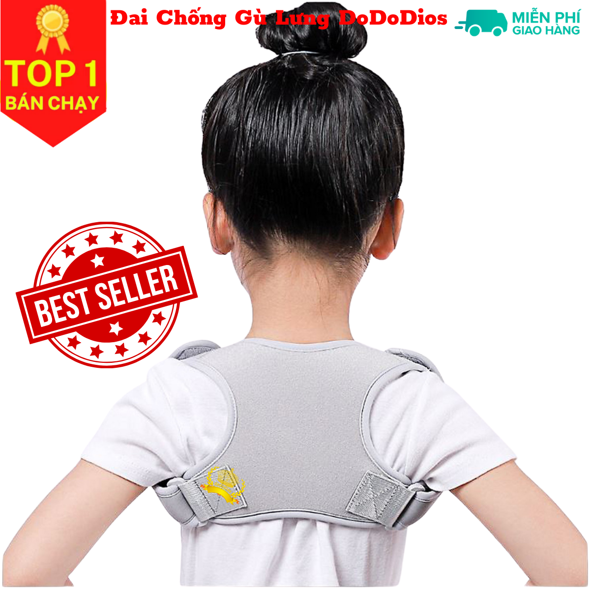 Đai chống gù lưng cho trẻ em cao cấp mi03 - Chính hãng DoDoDios