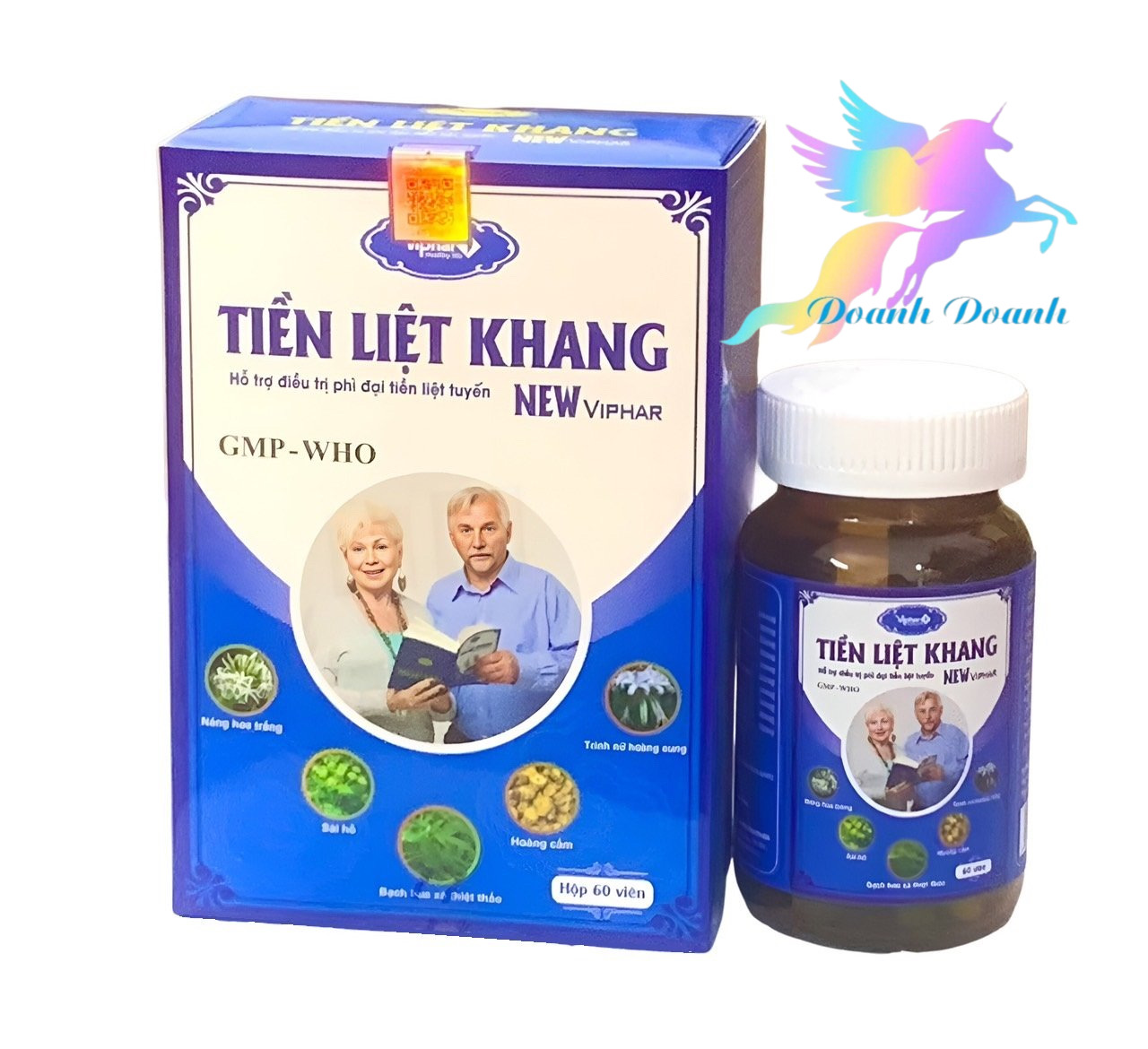 ￼TIỀN LIỆT KHANG Vinaphar  - Hộp 60 Viên - Hỗ trợ hạn chế sự phát triển của u xơ, phì đại tiền liệt tuyến lành tính