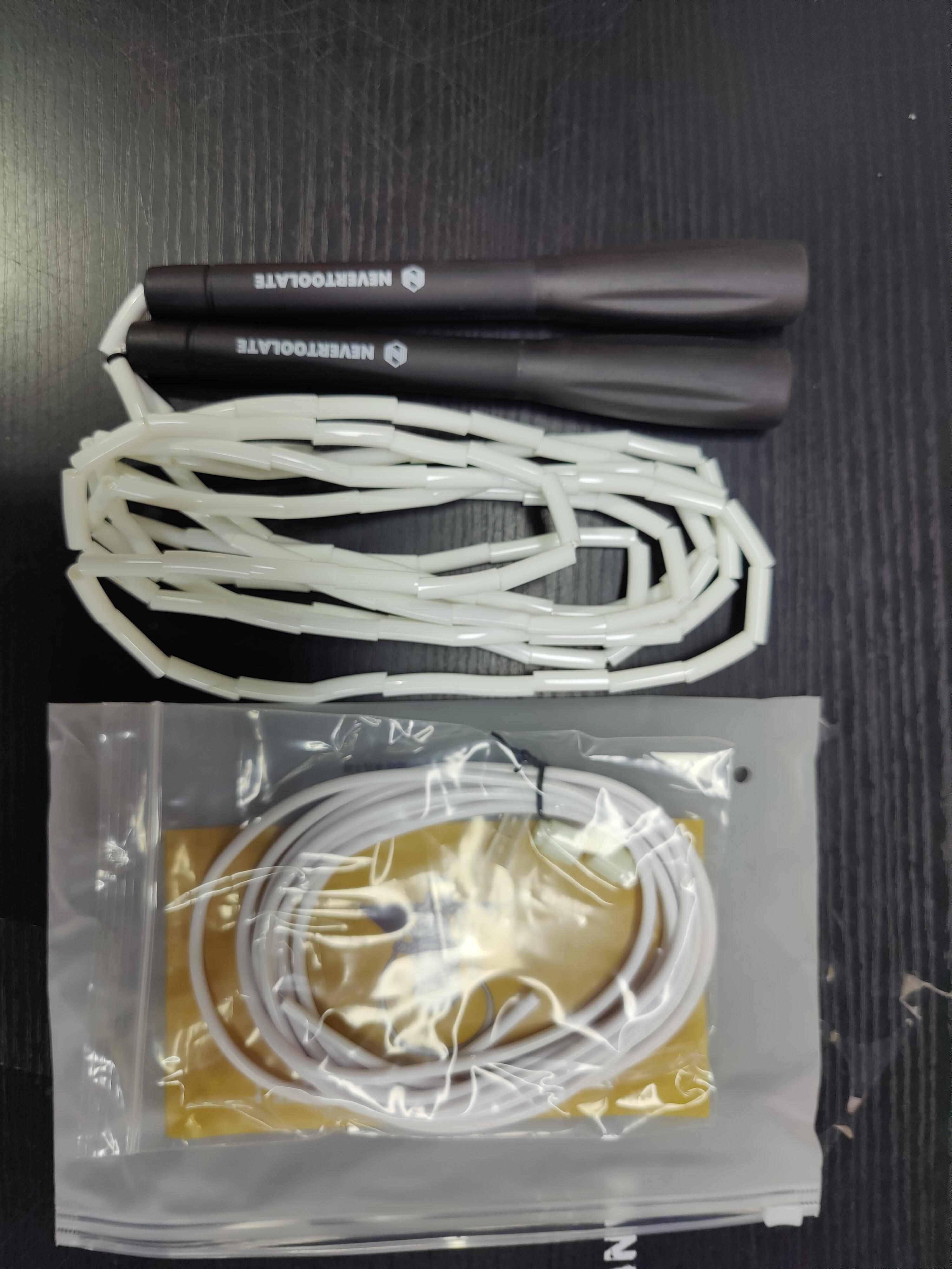Nevertoolate TPU Hạt mềm Cườm đính cườm với Sao lưu PVC 4mm Tốc độ dây tự do Bỏ qua dây không có Tangle Fitness CrossFit Màu sắc: Hạt TPU và PVC