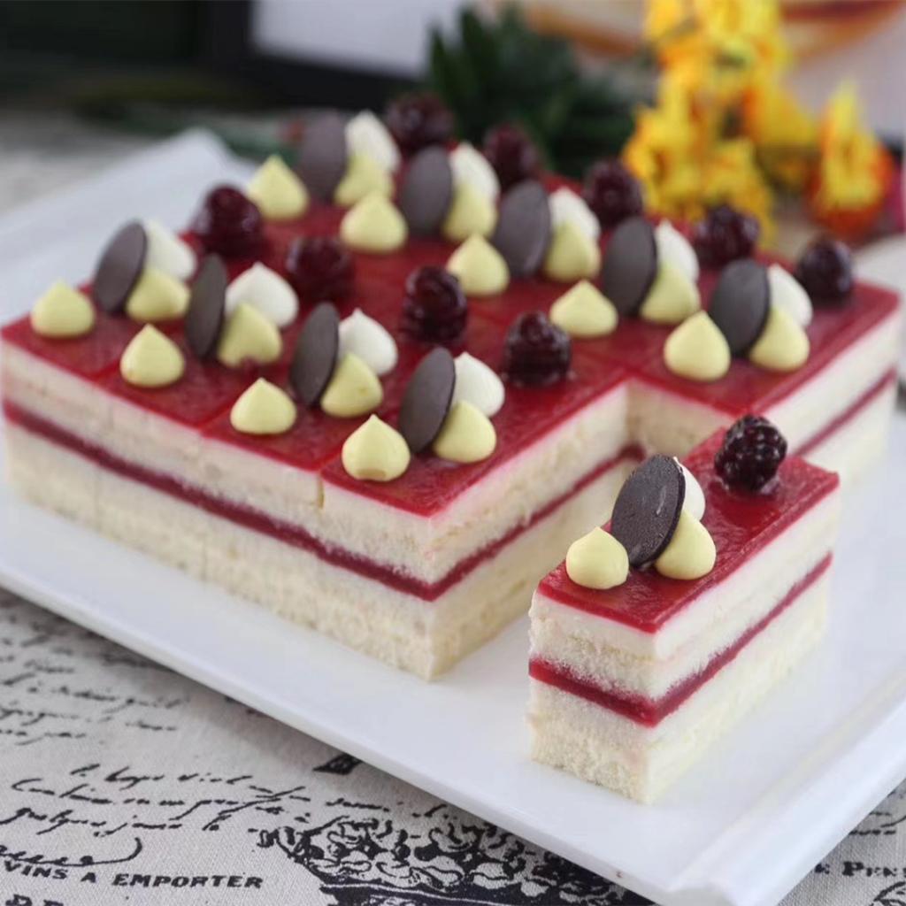 Khuôn RING Mousse Nhấn Cookies Cutter Dụng Cụ Làm Bánh Quy HÌNH CHỮ NHẬT - CBMOUS3P-V