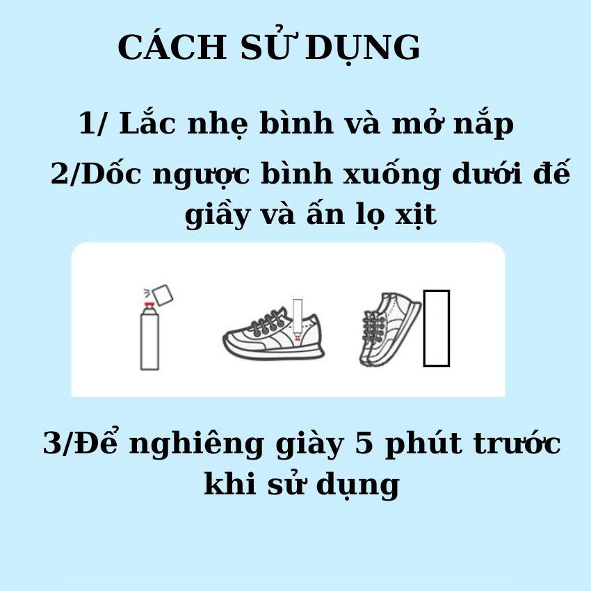 Bình Xịt Khử Mùi Giày Nano Nhật Bản Hương Trái Cây 260Ml