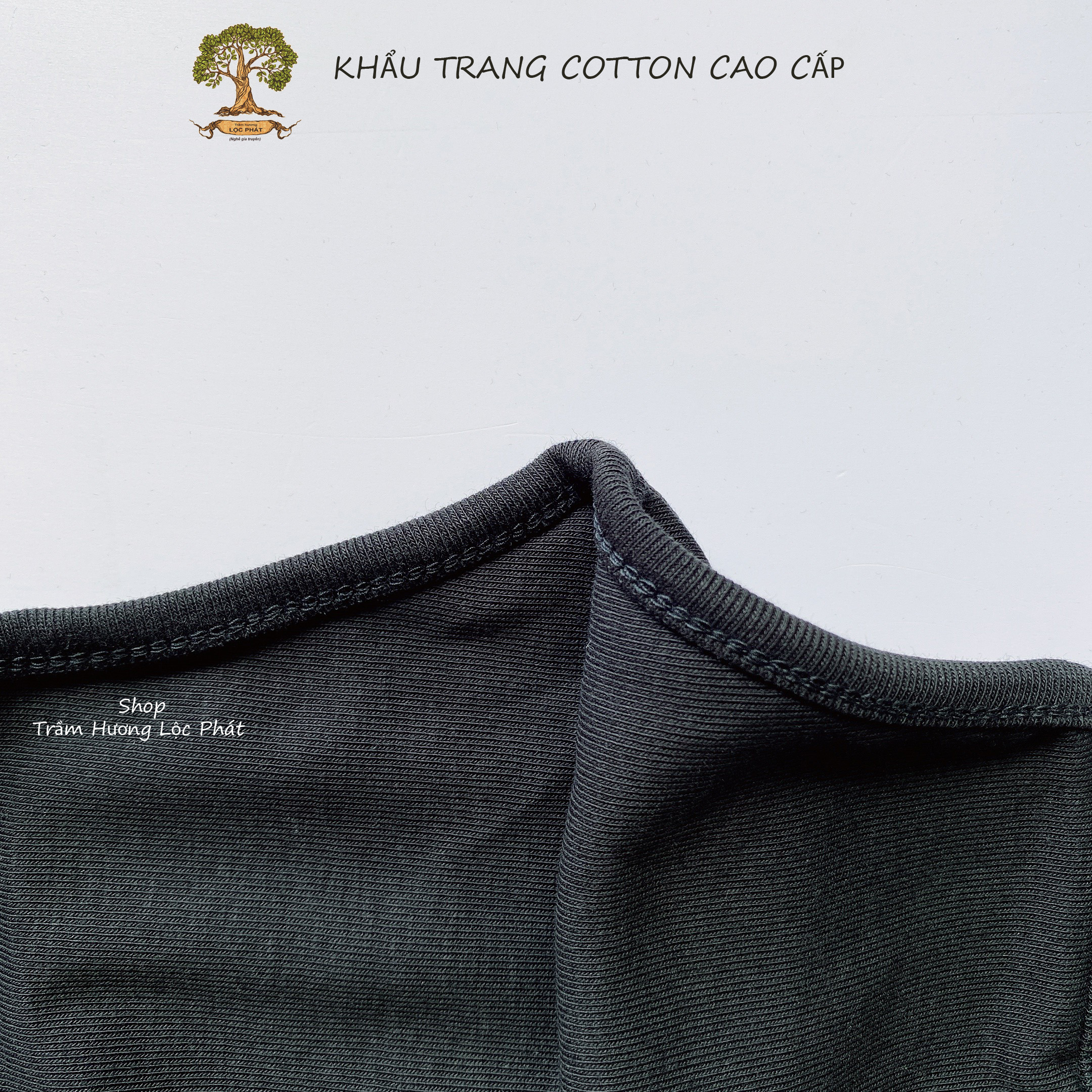 Khẩu Trang Vải Cotton Cao Cấp - combo 5pcs - Màu Xanh Nepal Huyền Bí