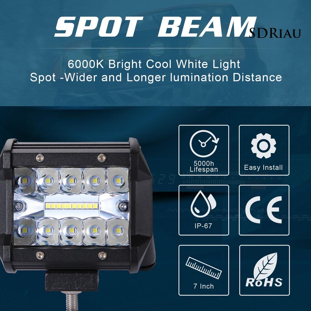 Đèn Led Sương Mù 4 Inch 200w Siêu Sáng Dành Cho Xe Ô Tô