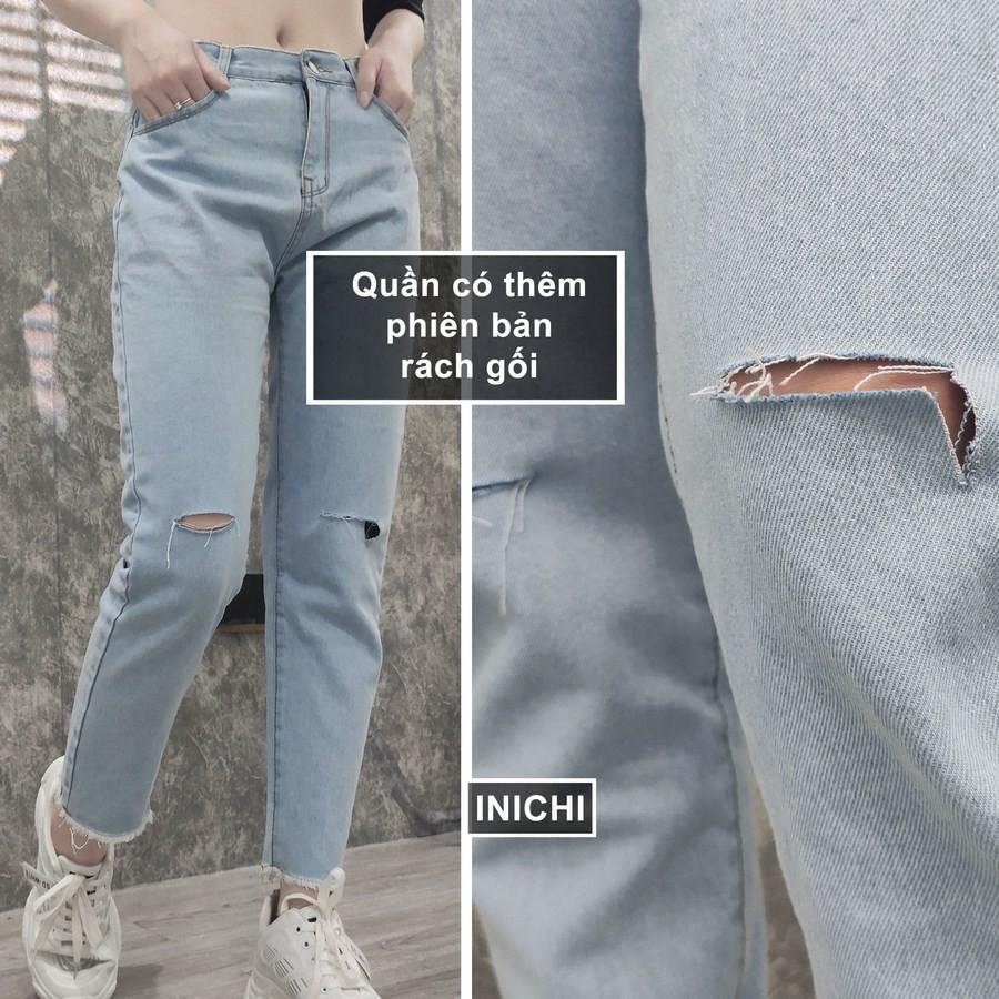 Quần Jean nữ INICHI Q903 ống rộng SIMPLE JEAN Unisex vải jean cao cấp chất đẹp