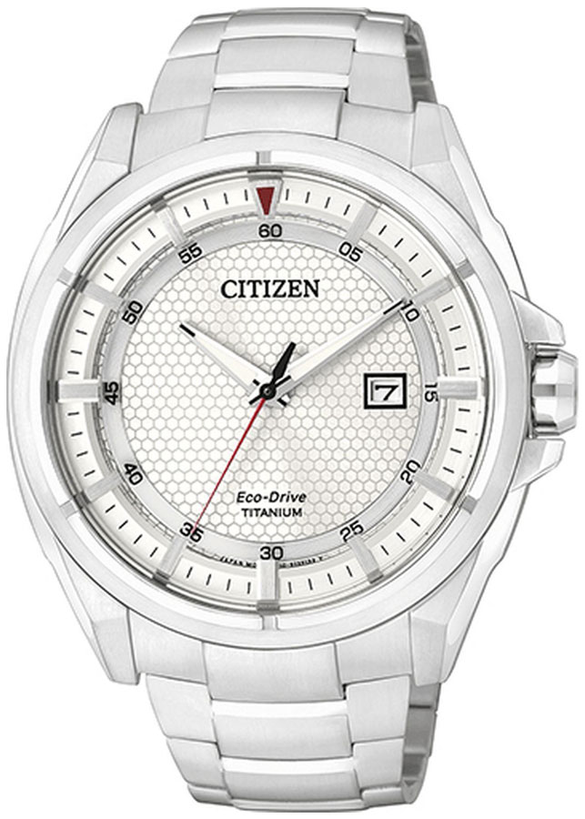 Đồng Hồ Nam Citizen Dây Titanium AW1401-50A - Mặt Trắng