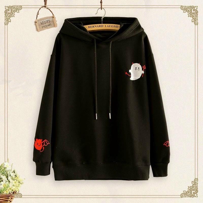 Áo Hoodie Nỉ NAM NỮ NỈ SIÊU HOT In hình Ma siêu xinh , dễ thương MC83
