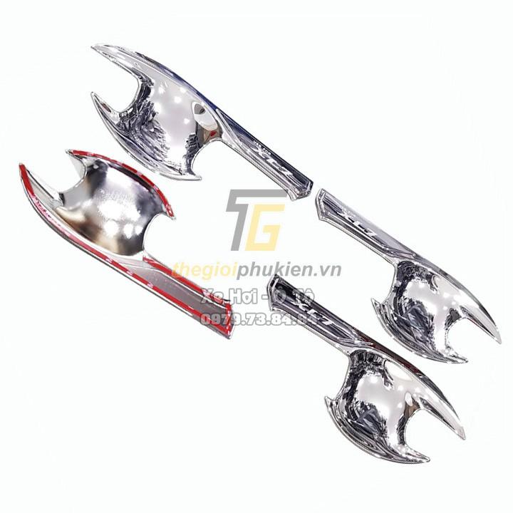 Bộ ốp tay nắm, hõm cửa xe Suzuki XL7 mạ Crom