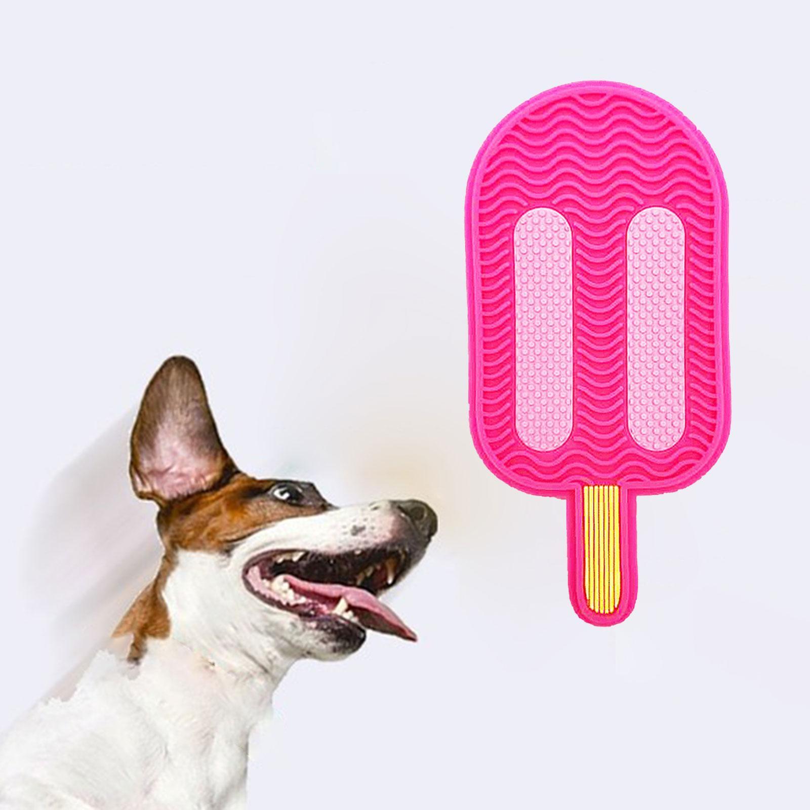 Dog Cat Pet Lick Food Mat Training Toy Slow Feeder Feeding Licking Pad Ice Cream