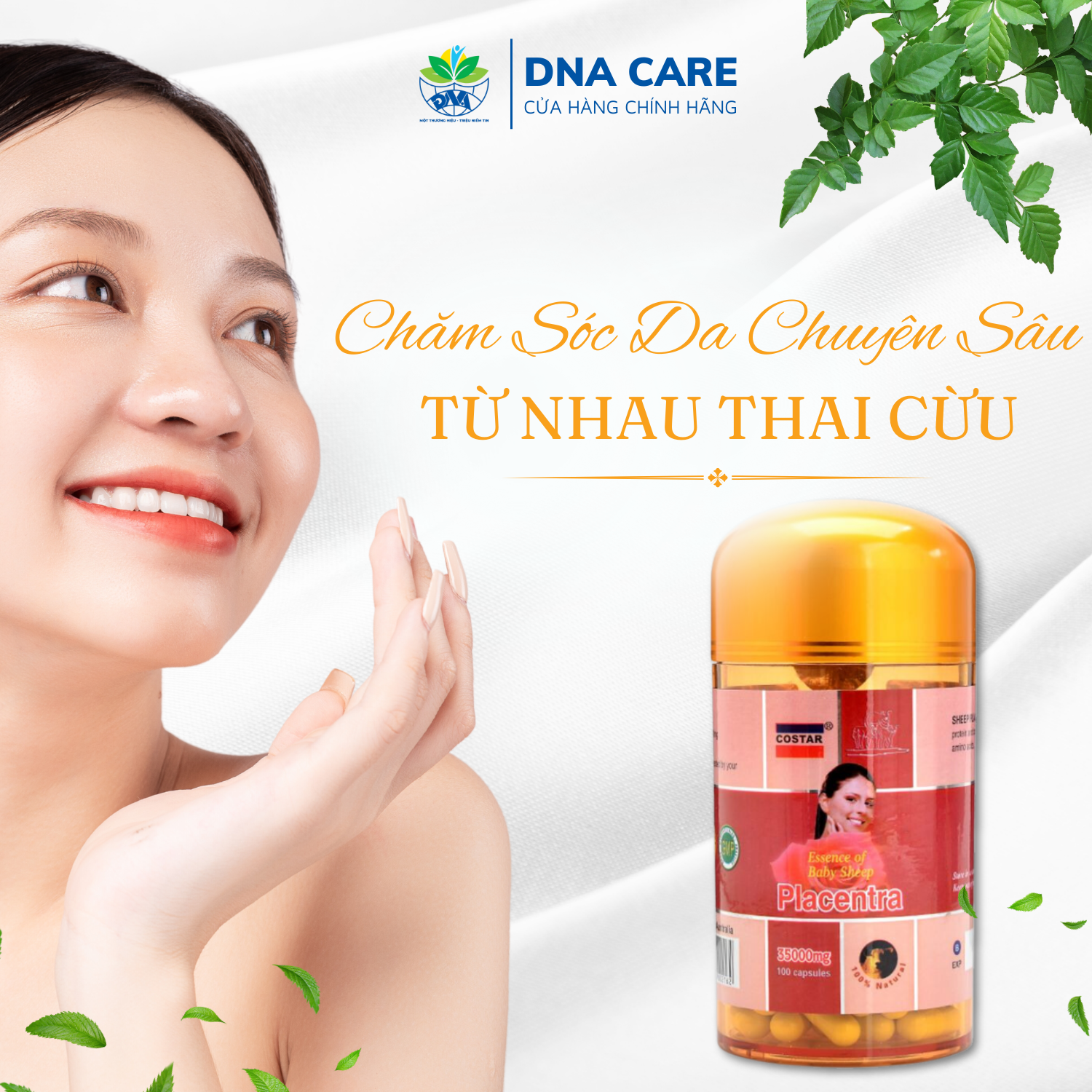 Viên uống nhau thai cừu Úc hộp 100 viên 35000mg