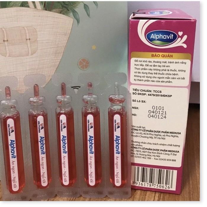 Alphavit bé ăn ngon ngủ tốt bé thông minh ,tăng cường miễn dịch cho bé hộp 20 ống, sản phẩm có nguồn gốc xuất xứ rõ ràn