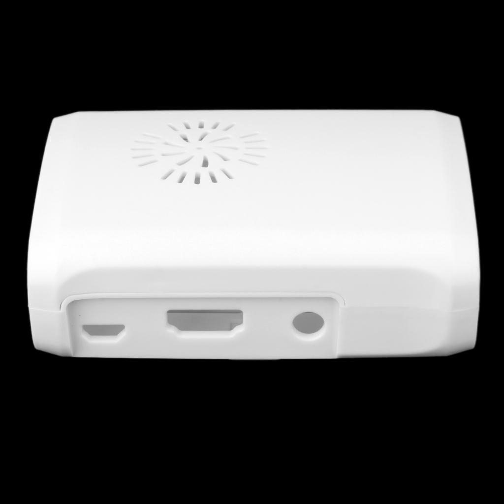 MagiDeal Enclosure Case Box Support Fan for  Pi B+/ Pi 2 White