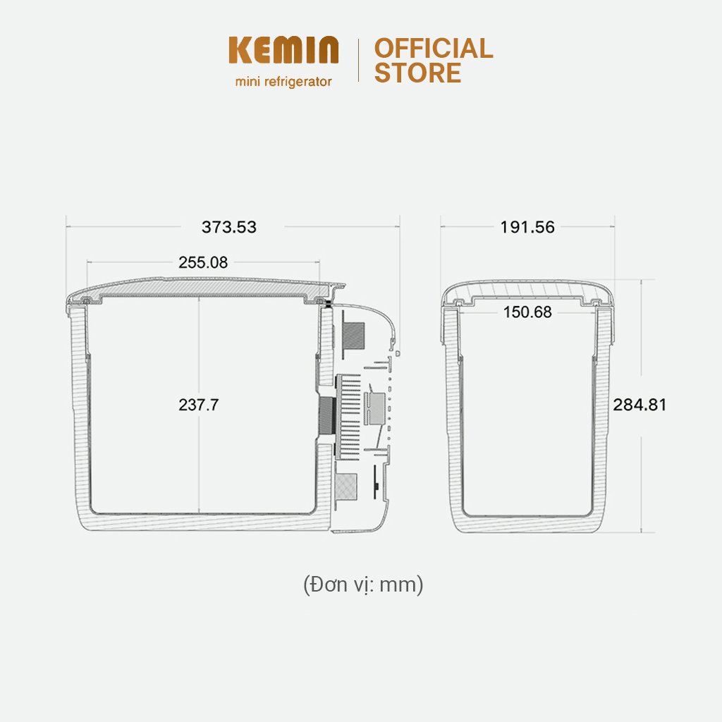 Tủ lạnh ô tô Kemin K9A - 9L Chính Hãng- Dùng ở nhà và ô tô - Hai chiều nóng lạnh