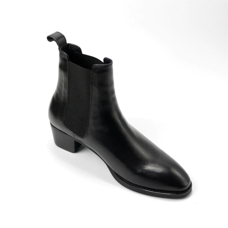 Giày Boot Nam DECEMBER Chelsea Boot Đế Cao 5cm - Black