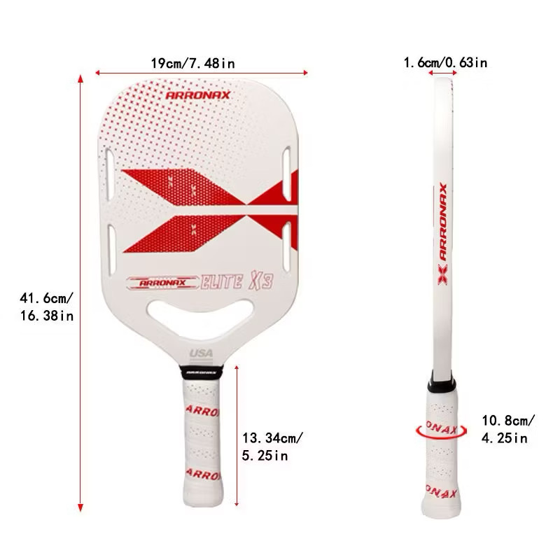 ￼Vợt pickleball sợi carbon Arronax Elite X3 siêu nhẹ T700 Sport - chứng nhận USAPA