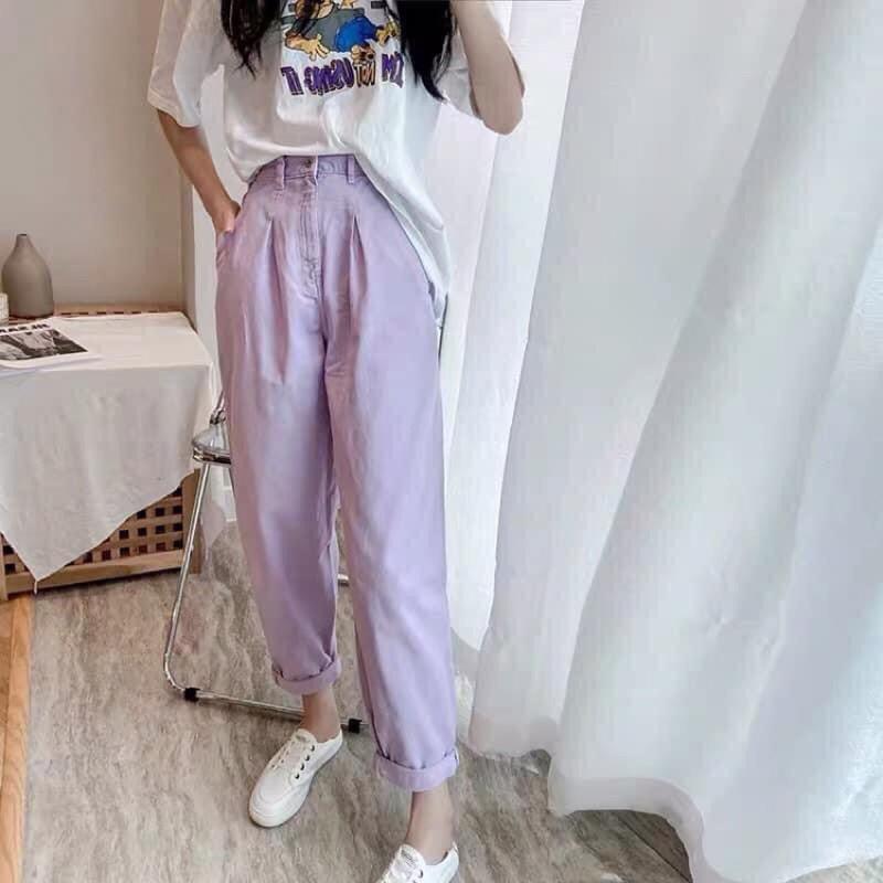 QUẦN TÍM BAGGY HOTTREND