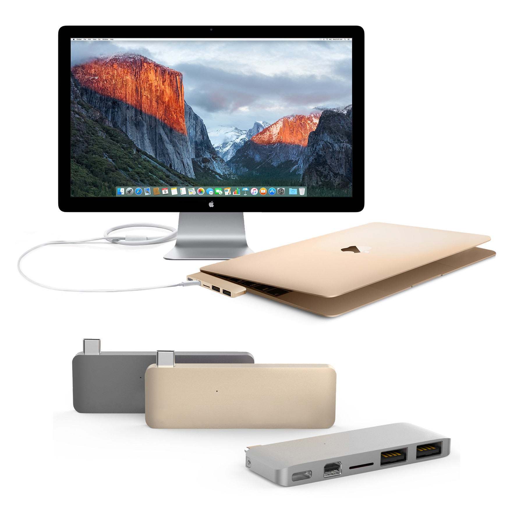 Cổng chuyển HyperDrive USB-C 5-in-1 Hub Charging - (HD-GN21B) - Hàng chính hãng