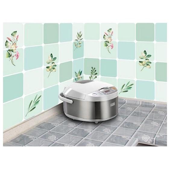 Giấy dán bếp Chịu Nhiệt chống thấm Xanh Cỏ Lá – khổ 60x90cm
