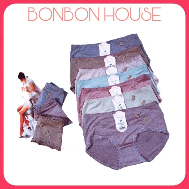 Quần Lót Thun Cotton Phối Nơ Viền Ren Cao Cấp
