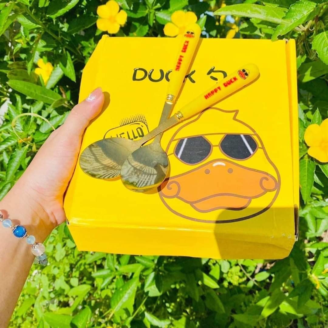 BỘ 6 THÌA HÌNH VỊT VÀNG DUCK SIÊU XINH CHO CẢ GIA ĐÌNH