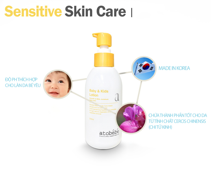 Sữa dưỡng da hằng ngày cho bé Lotion Atobébé