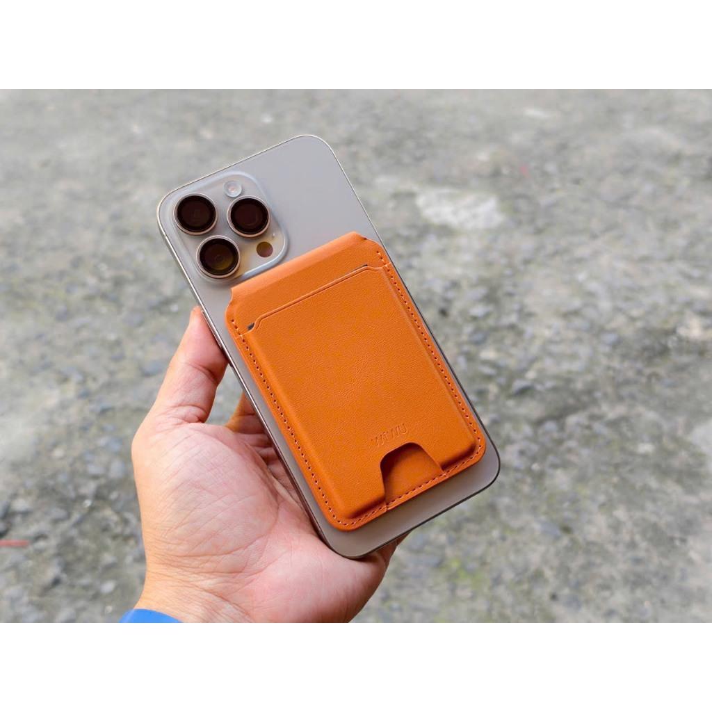 VÍ DA WiWU Mag Wallet FM ( gắn định vị) WM-005 - Kiêm Giá Đỡ, Nhỏ Gọn - Tiện Lợi Cao Cấp Chính Hãng
