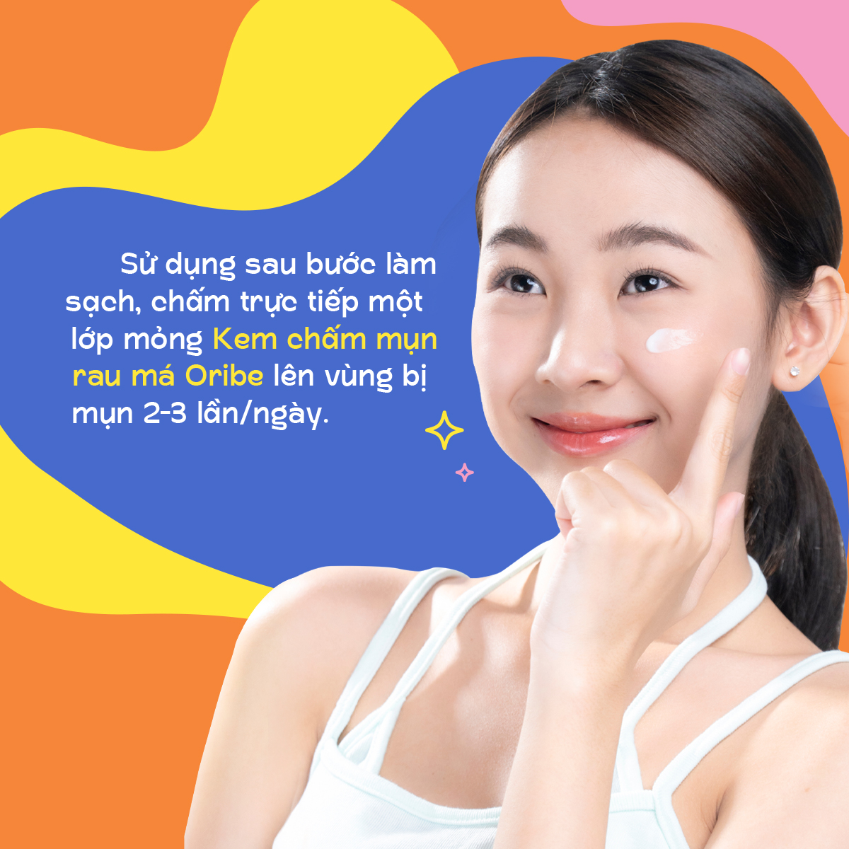 Kem chấm mụn rau má Oribe Cica Formula giảm mụn mờ thâm ngăn ngừa sẹo mụn 20g
