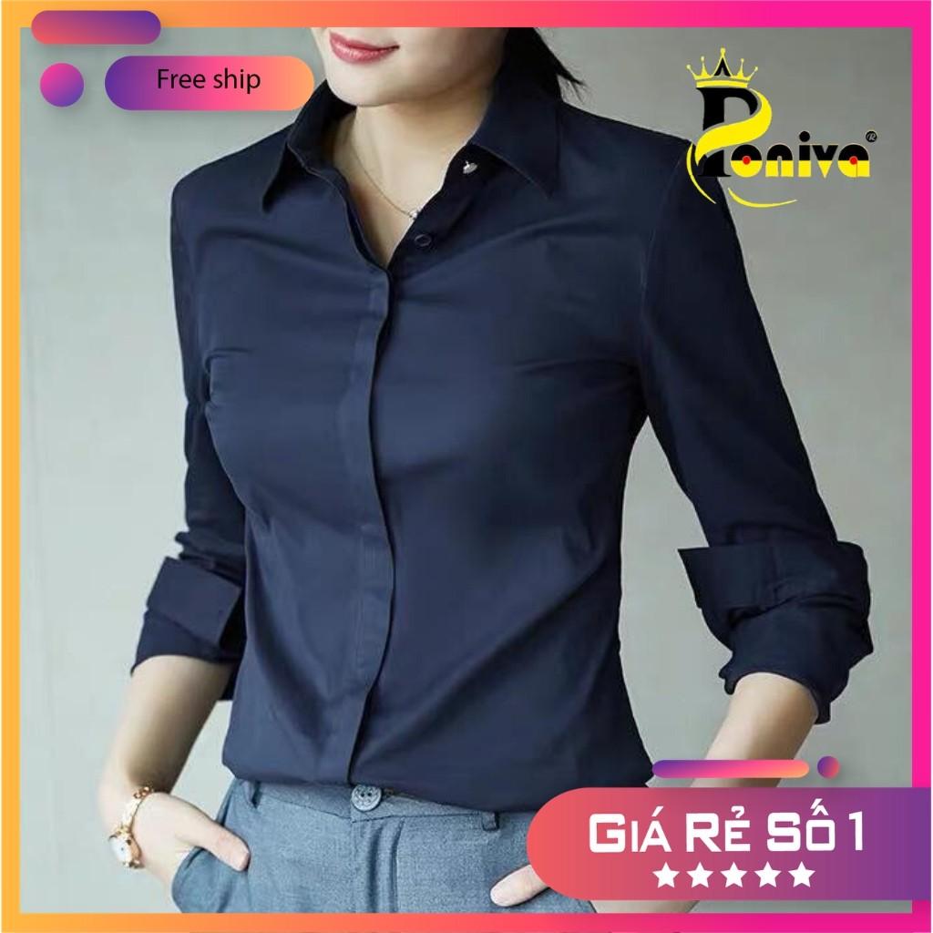Áo Sơ Mi Nữ Dài Tay KT8733 PONIVA