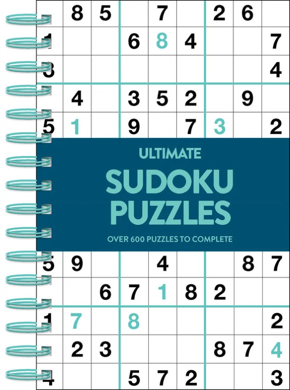 Sách Ultimate 600 Puzzles - Sudoku - Teal