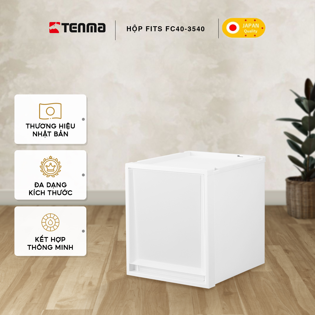 Hộp Ngăn Kéo Nhựa Đa Năng TENMA, Fits FC40-3540