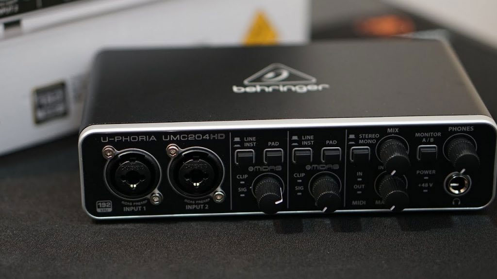 Sound card thu âm Behringer U-PHORIA UMC202HD thu âm chuyên nghiệp - hàng chính hãng