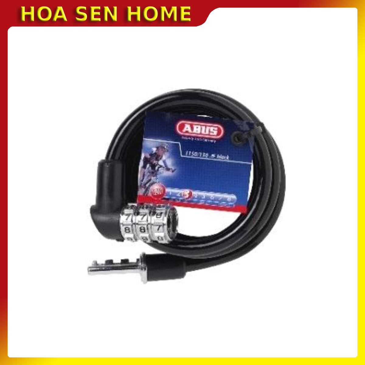 Khóa dây ABUS 1150 màu đen (120cm)