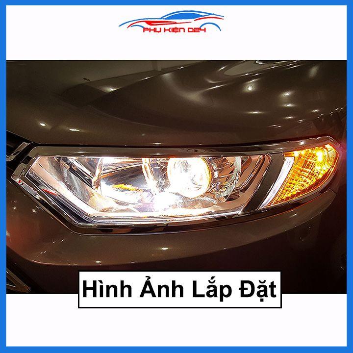 Ốp viền đèn pha hậu mạ crom Ecosport 2013-2014-2015-2016-2017, 2018-2019-2020 chống trầy trang trí bảo vệ xe