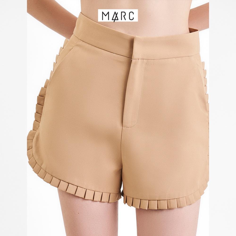 Quần short nữ MARC FASHION 2 túi phối viền xếp li CBVH100322