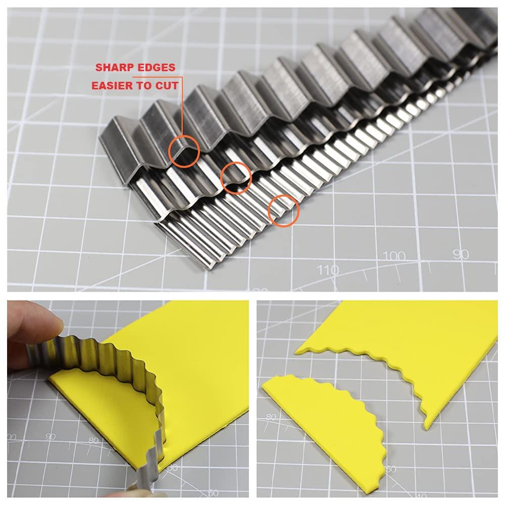 Đặt 6 máy cắt cookie linh hoạt trong đất sét polymer, lưỡi cắt đất sét, các dụng cụ cắt nhỏ, trung bình và lớn cho đất sét, DIY, mô hình, điêu khắc