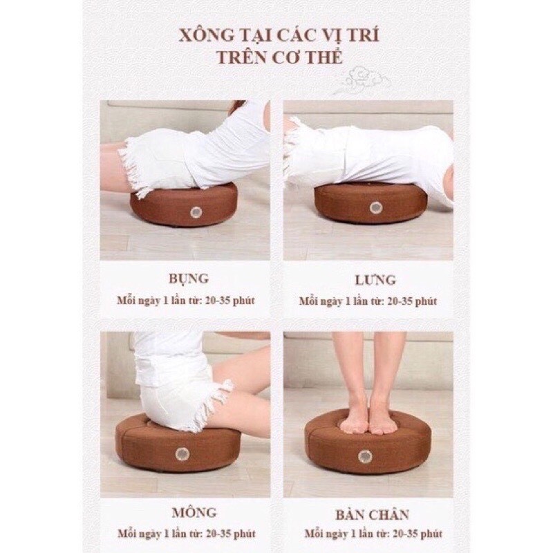 Đệm xông ngải cứu điều chỉnh nhiệt độ.Đệm xông cứu ngải, đệm ngồi ngải cứu