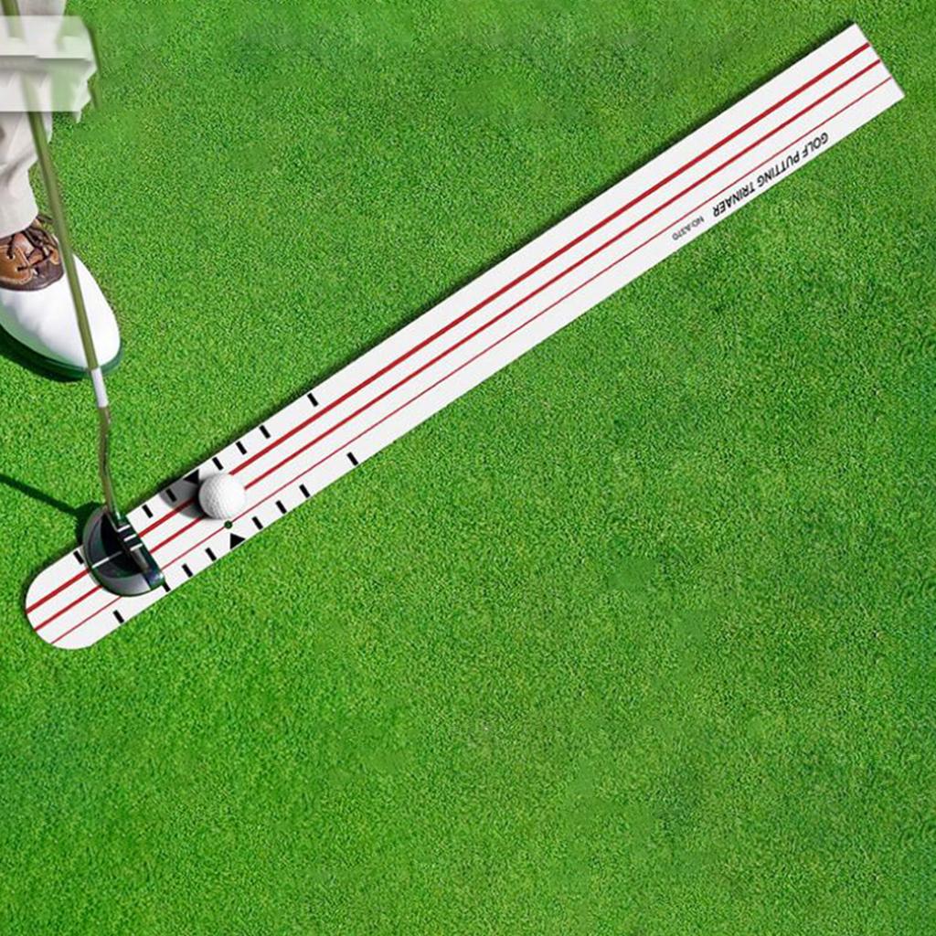 Golf Putting Alignment Portable Practice Putting Trainer for Indoor Chipping