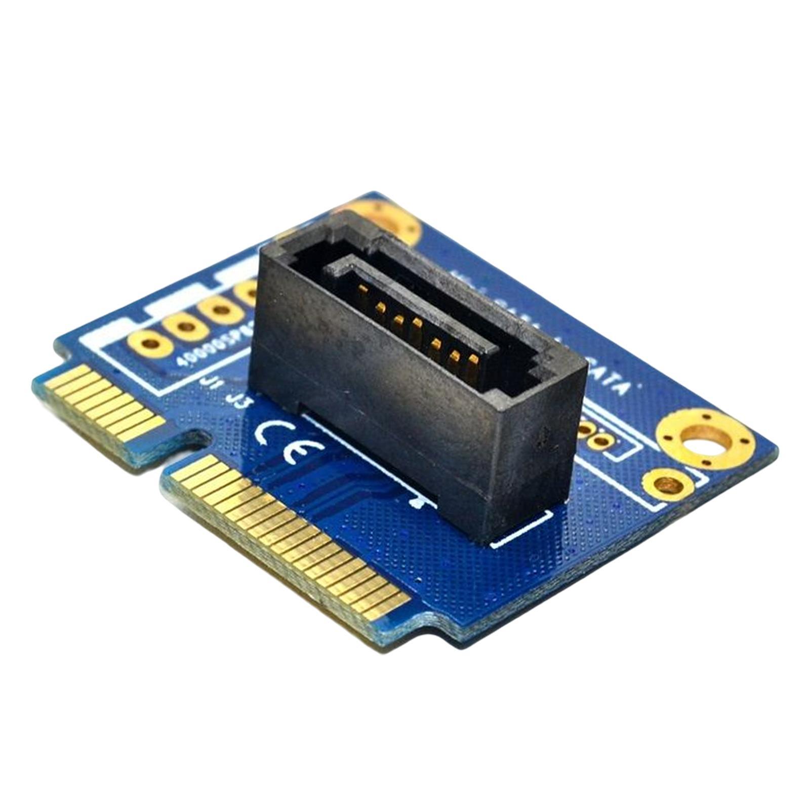 MSATA to SATA Adapter Card ,Motherboard Module Conversion .Vertical Connector Mini SATA to 7Pin SATA Riser Card