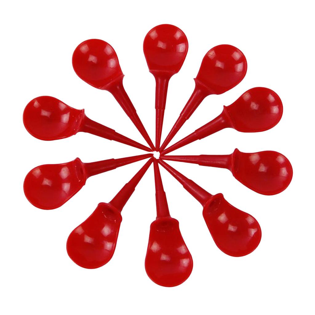 4x10 Pieces Plastic Novelty Anti-Slice Golf Tees Chair Tees Divot Tools Red