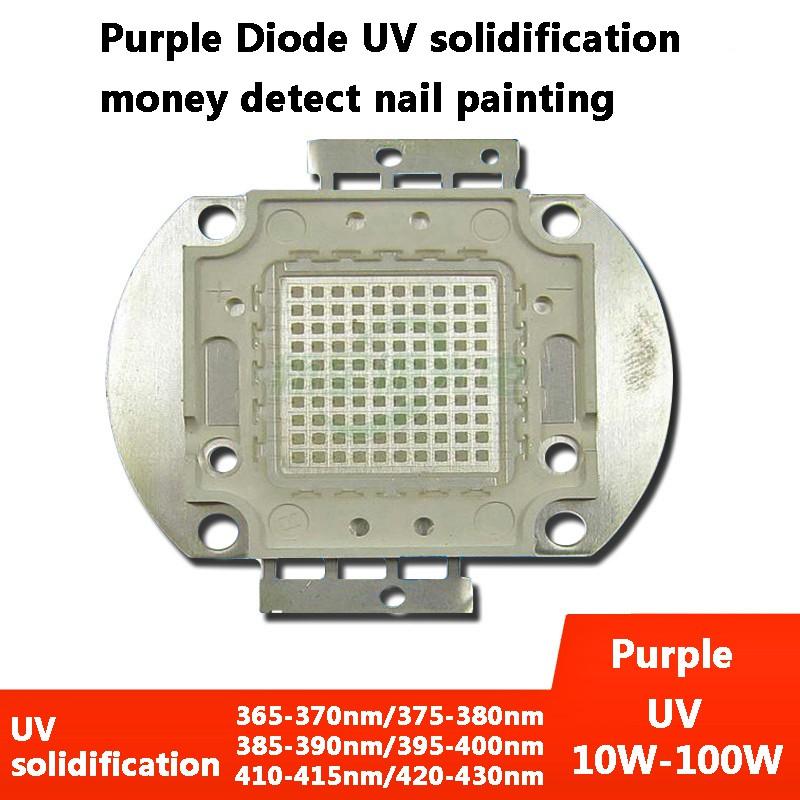 Đi Ốt Đèn Led Uv 10w 30w 50w 100w 395nm - 400nm 410-415nm Smd Chuyên Dụng