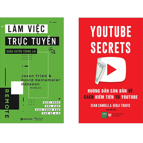 Combo 2 Cuốn Sách: Làm Việc Trực Tuyến Quán Xuyến Tương Lai + Youtube Secrets - Hướng Dẫn Căn Bản Về Cách Kiếm Tiền Từ Youtube