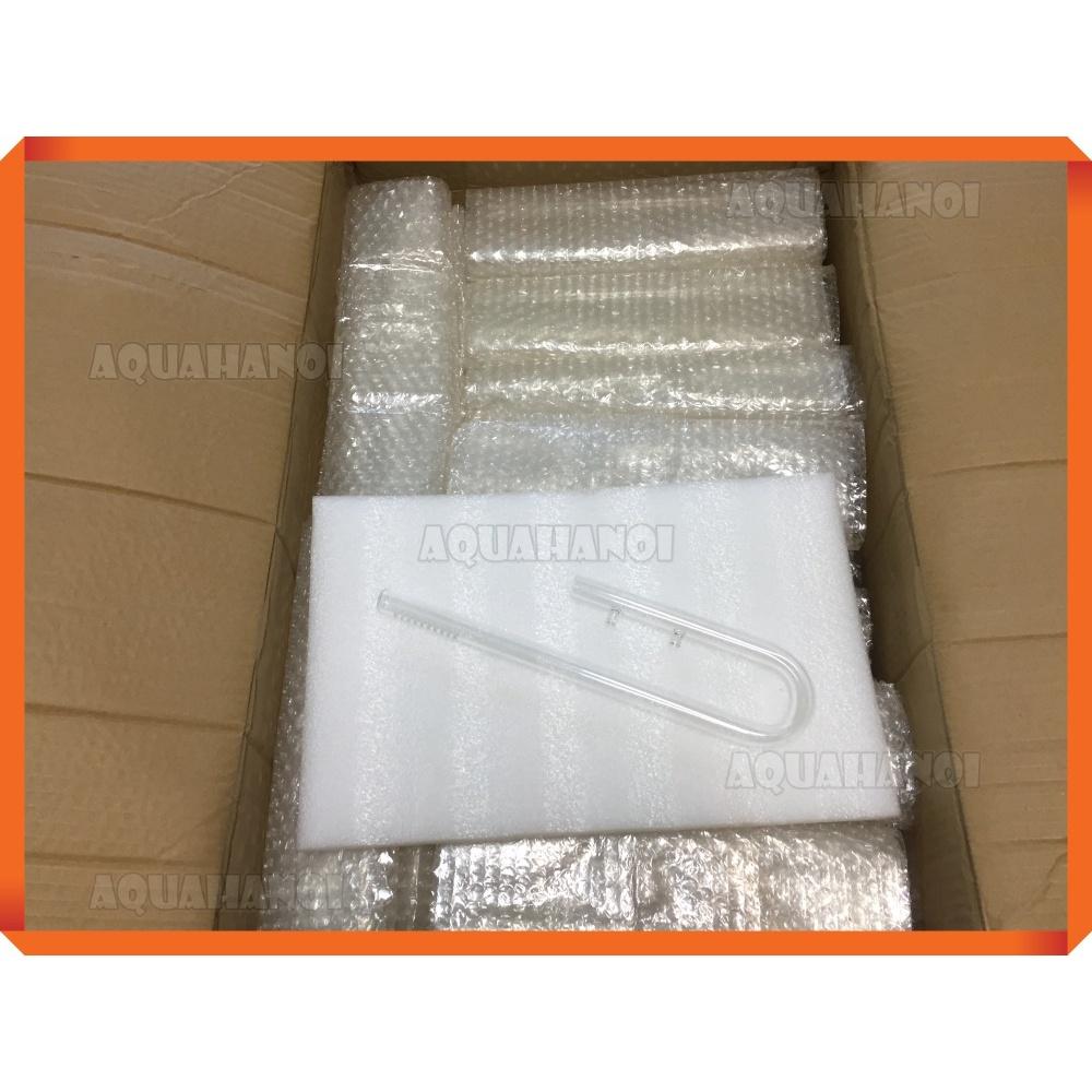Combo In thường + Out miệng loe - Thủy tinh trong suốt - Phi 12mm/16mm - In Out lọc thùng bể cá thủy sinh