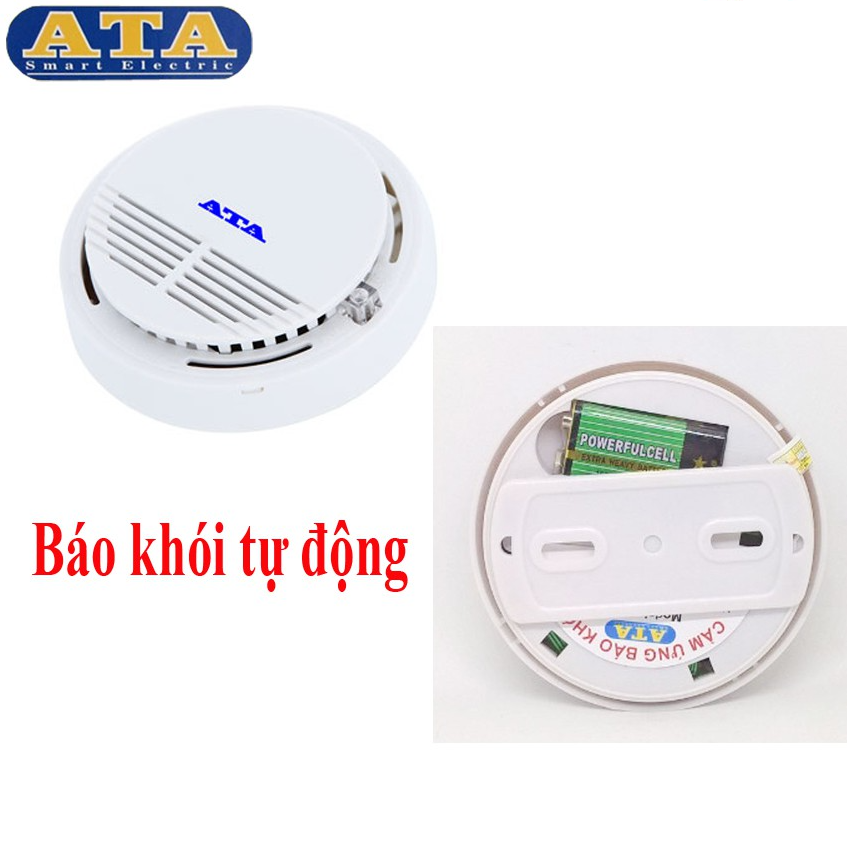 Thiết bị báo cháy ATA AT-14 cảm biến khi phát hiện có khói - Hàng chính hãng