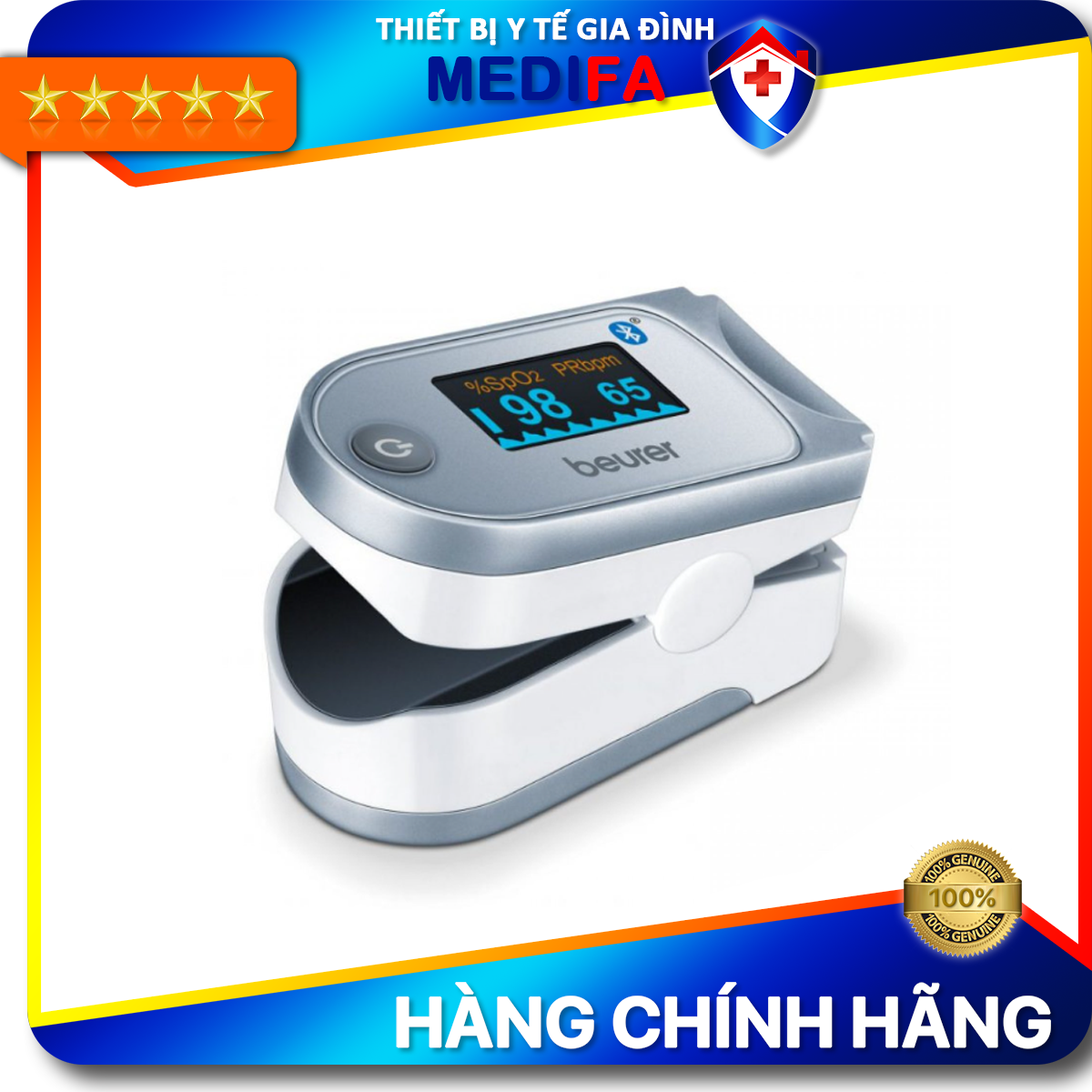 Máy Đo Nồng Độ Oxy Và Nhịp Tim Beurer Po30
