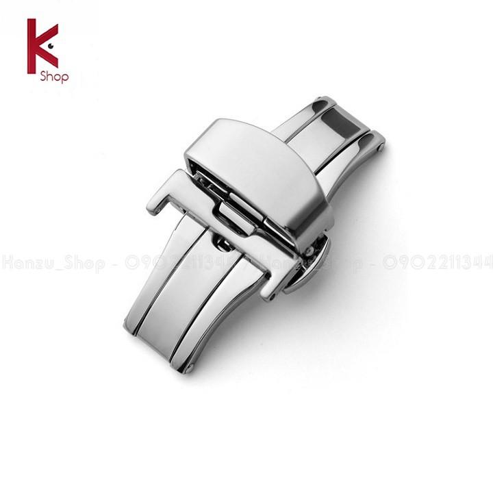 Khóa bướm đồng hồ loại 2 nút bấm - Khóa Đồng Hồ 16mm 18mm 20mm 22mm