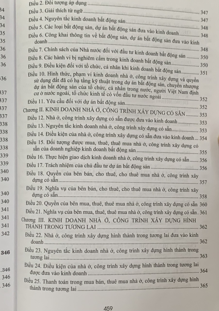 Hệ thống toàn văn Luật Đất Đai, Luật Nhà Ở, Luật Kinh Doanh Bất Động Sản